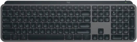 Logitech MX Keys S Advanced Wireless Illuminated Keyboard, featuring Bluetooth Low Energy or Logi Bolt USB Receiver, US English Layout, 1500mAh Rechargeable Battery, On/Off Power Switch, Graphite Finish