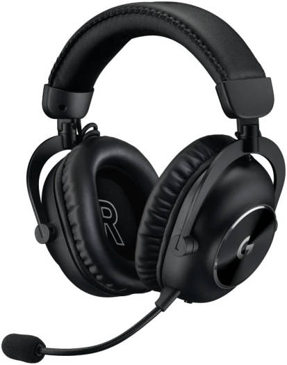 Logitech G PRO X 2 LIGHTSPEED Wireless Gaming Headset, featuring a detachable boom microphone, multi-connectivity via Bluetooth, USB, and 3.5mm Aux, compatible with PC, PS5, PS4, and Nintendo Switch, in Black.