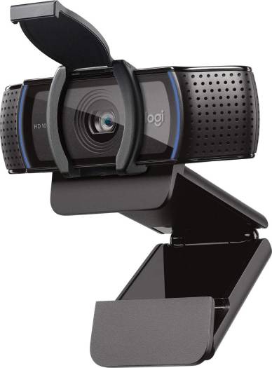 Logitech C920S HD Pro Webcam with Privacy Shutter – 1080p Streaming and Recording, Widescreen Video Calling, Compatible with Desktop and Laptop Computers