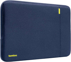 Tomtoc Defender-A13 Laptop Sleeve – Fits 13" MacBook Air (M1/M2/M3), 360° Protection with Patented CornerArmor, Durable Recycled Fabric, YKK Zippers – Navy Blue