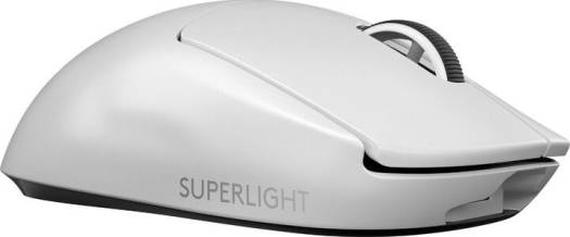 Logitech G Pro X Superlight Wireless Mouse – 2.4 GHz connection, 40 G acceleration, HERO optical sensor with up to 25,600 DPI, 70-hour battery life, 5 programmable buttons, compatible with Windows and Mac, in white.