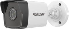 Hikvision DS-2CD1021-I 2 MP CMOS Network Bullet Camera with a 2.8 mm fixed lens, up to 30 m IR range, dual streaming, 3D digital noise reduction, IP67-rated protection, in white and black.