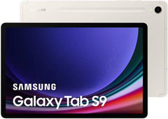 Samsung Galaxy Tab S9 (5G + Wi-Fi) — 11" Dynamic AMOLED 2X display with 120Hz refresh rate, 8GB RAM, 128GB storage, MicroSD slot, S Pen included, 13MP rear and 12MP front ultrawide camera, UAE variant, in