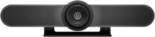Logitech Meetup Conference Camera – 120° Ultra-Wide Angle, Features RightSense Technology, Built-In Audio System, Bluetooth Connectivity, RF Remote, Black Finish