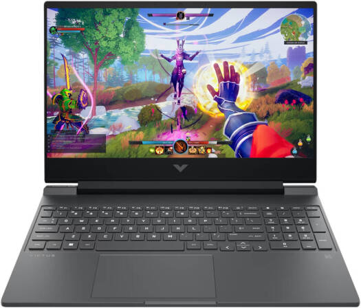 HP Victus 15-fb3093dx Gaming Laptop, 15.6" FHD IPS 144Hz Display, AMD Ryzen 7 7445HS Processor, 16GB RAM, 512GB SSD, NVIDIA GeForce RTX 4050 6GB Graphics, English Keyboard, Windows 11, Mica Silver.