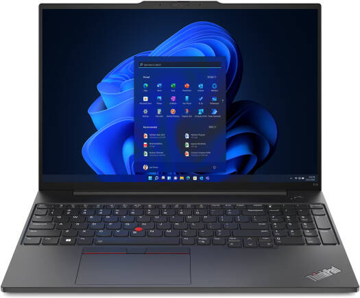 Lenovo ThinkPad E16 Gen 1 Laptop – 16" WUXGA IPS Display, Intel Core i7-1355U, 16GB DDR4 (2x8GB), 512GB SSD, Intel Iris Xe Graphics, Backlit English Keyboard, Windows 11 Pro – Graphite Black | Model: 21JN0073US