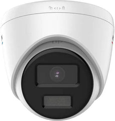 Hikvision 8MP AcuSense Vandal-Resistant Fixed Dome Network Camera with 2.8mm lens, H.265+ compression, up to 30m IR range, 120 dB true WDR, MicroSD support, and IP67/IK10-rated protection. White.