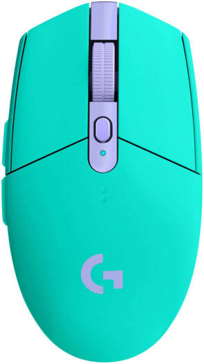 Logitech G305 Wireless Gaming Mouse – features LIGHTSPEED wireless technology, HERO sensor with up to 12,000 DPI, 1000 Hz polling rate, 250-hour battery life, onboard memory, 6 programmable buttons, compatible with PC and Mac, in black.