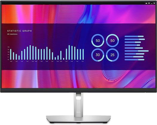 Dell 27" QHD USB-C Hub Monitor – IPS Panel, 2560 × 1440 Resolution @ 60Hz, 8ms Response Time, P2723DE