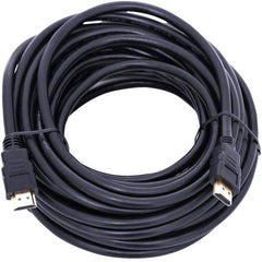 ORCAX-Link 15 m HDMI 1.4 Cable in black, supporting 3D, 1080p, Ethernet, and audio return, compatible with HDTVs, PCs, TVs, computers, PS4, Xbox, and monitors.
