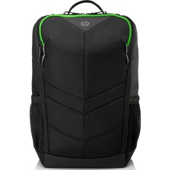HP Pavilion Gaming 15 Backpack 400 – Designed for gamers on the go, featuring durable materials, organized compartments, and a bold Black/Acid Green design.