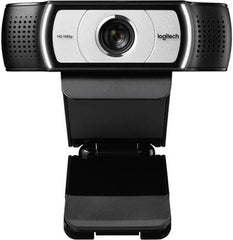 Logitech C930e USB Webcam – Full HD 1080p at 30fps, 90° Wide Field of View, Autofocus with Glass Lens, Dual Omni-Directional Mics with Noise Cancellation, Compatible with Desktop & Laptop, Black Finish