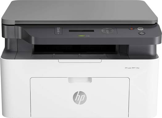 HP 135A LaserJet Multifunction Printer with up to 150-Sheet Input Capacity, 20 ppm Print Speed, USB 2.0 Connectivity, 1200 DPI Print Resolution, 10,000-Page Monthly Duty Cycle, White