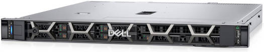 Dell PowerEdge R350 1U rack server with Intel Xeon E-2314 2.8GHz CPU, 16GB DDR4 UDIMM 3200MT/s RAM, up to 8×2.5" drives, 2×2.4TB 10K RPM 2.5" SAS HDDs, iPERC controller, iDRAC9 Express 15G, 600W PSU, and 1GbE LOM.
