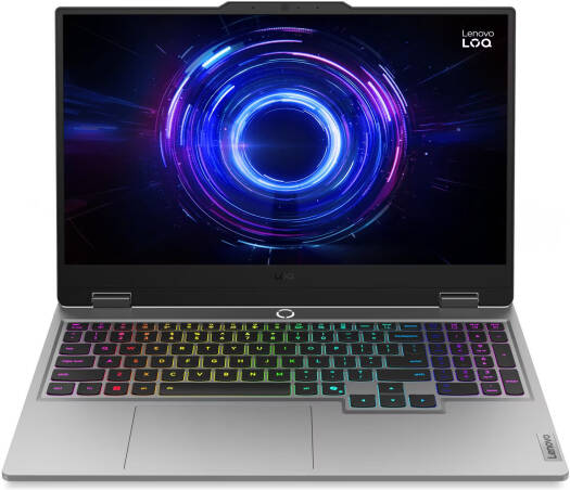 Lenovo LOQ 15IRX10 Gaming Laptop, 15.6" FHD IPS 144Hz Display, powered by Intel Core i7-13700HX Processor, featuring 24GB RAM, 512GB SSD, and NVIDIA GeForce RTX 5060 8GB GPU. Includes English-Arabic Keyboard, Windows 11, in Luna Gray