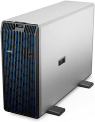 Dell PowerEdge T550 tower server with an Intel Xeon Silver 4310 processor (2.1GHz), 8GB RDIMM memory, 300GB SATA read-intensive SSD (6Gbps), 3.5-inch chassis supporting up to eight drives, iDRAC9 Enterprise, and redundant dual 800W power supplies.