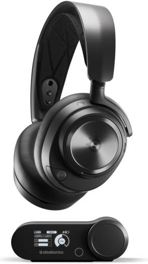 SteelSeries Arctis Nova Pro Wireless X Multi-System Gaming Headset for PC and Xbox, featuring premium Hi-Fi audio, active noise cancellation, Infinity Power System, and a ClearCast microphone.