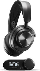SteelSeries Arctis Nova Pro Wireless X Multi-System Gaming Headset for PC and Xbox, featuring premium Hi-Fi audio, active noise cancellation, Infinity Power System, and a ClearCast microphone.