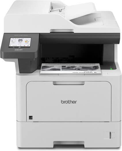 Brother DCP-L5510DN Monochrome Laser All-in-One Printer with 3.5" Color Touchscreen, Up to 48 ppm Print Speed, 250-Sheet Paper Tray, Gigabit Ethernet Connectivity, Gray Finish
