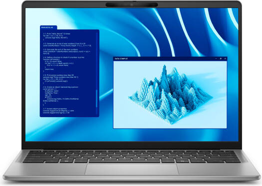Dell Latitude 7455 Laptop featuring a 14" QHD IPS Touchscreen, powered by a Snapdragon X Elite processor. Includes 32GB RAM, 512GB SSD, Qualcomm Adreno Graphics, English Keyboard, Windows 11 Pro