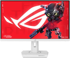 ASUS ROG Strix XG27UCG-W Gaming Monitor with 27" Fast IPS 4K UHD display, 160Hz refresh rate, 1ms (GtG) response time, NVIDIA G-SYNC support, and Gaming AI features — White.
