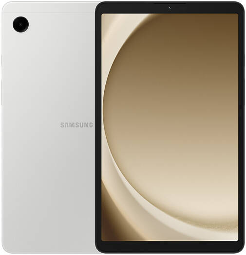 Samsung Galaxy Tab A9 Wi-Fi — 8.7" WXGA+ TFT display, 4GB RAM, 64GB storage, Bluetooth v5.3, 5100mAh battery, Android tablet, UAE variant, in Silver.