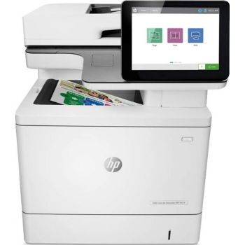 HP Color LaserJet Enterprise M578dn multifunction printer with duplex printing, USB, and Ethernet connectivity.