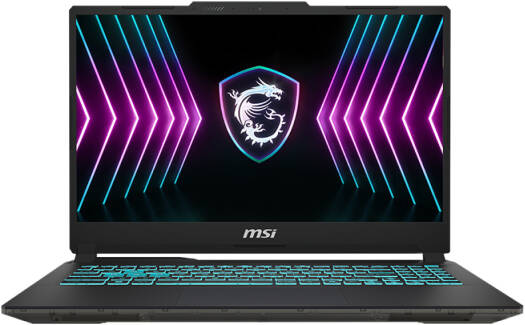 MSI Cyborg 15 A2RVE Gaming Laptop — 15.6" FHD IPS 144 Hz Display, Intel Core 7 240H, 16 GB RAM, 512 GB SSD, NVIDIA GeForce RTX 4050 6 GB, English-Arabic Keyboard, Windows 11, Translucent Black