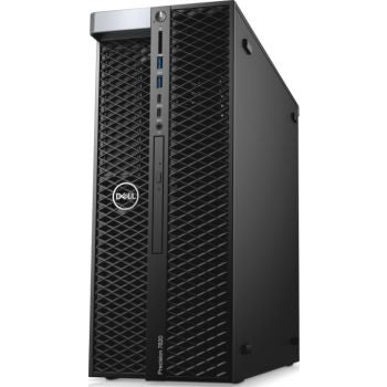 Dell Precision 7820 tower workstation with Intel Xeon Silver 4210R 2.2GHz processor, 64GB RAM (4×16GB), 256GB 2.5" SATA SSD plus 2TB 7,200 RPM HDD, NVIDIA Quadro T1000 GPU, running Windows 10 Pro.