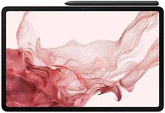 Samsung Galaxy Tab S8 – 11.0" LCD display, 8GB RAM, 128GB storage, Wi-Fi connectivity, Snapdragon 8 2.99 GHz processor, 13MP + 6MP rear and 12MP front cameras, 8000mAh battery, ME version, in Pink Gold.