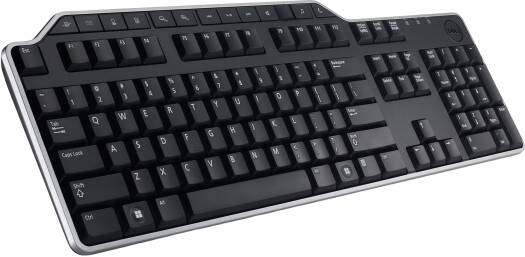 Dell KB522 Wired Business Multimedia Keyboard, 104-Key QWERTY Layout, Plunger Key Mechanism, 7 Programmable Hot Keys, Adjustable Tilt Design, Spill-Resistant and Quiet Operation, Integrated Multimedia Controls, Dual USB 2.0 Ports, Black
