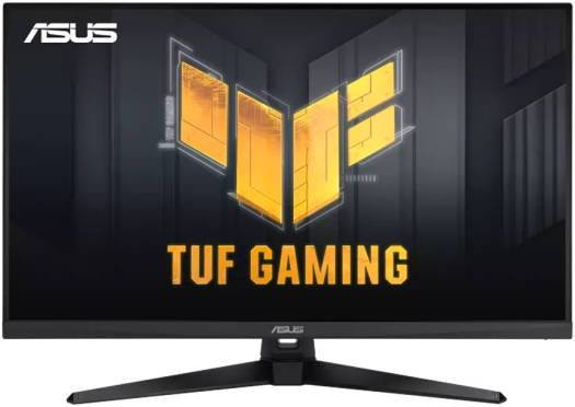 ASUS TUF Gaming VG259QM5A Monitor with a 25" Fast IPS FHD display, 240Hz refresh rate, 0.3ms minimum response time, and support for AMD FreeSync Premium and NVIDIA G-Sync — Black.