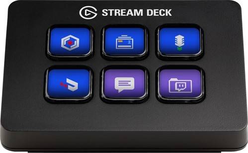 Elgato Stream Deck Mini, Live Content Creation Controller with 6 Customizable LCD Keys
