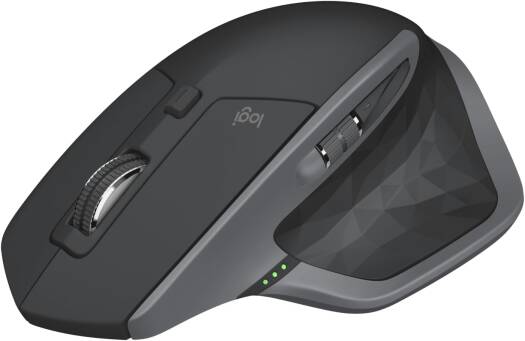 Logitech MX Master 2S Bluetooth Wireless Mouse – works on any surface, features hyper-fast scrolling, ergonomic design, rechargeable battery, and can control up to 3 Mac or Windows computers, in graphite.