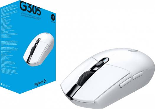 Logitech G305 LIGHTSPEED Wireless Gaming Mouse in White