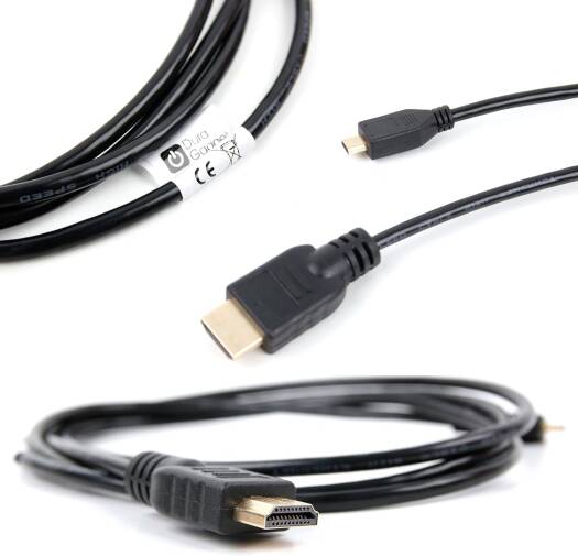 1.5 m Micro HDMI to Standard HDMI Cable for VicTsing VDAC-20161228.