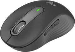 Logitech Signature M650 Wireless Mouse – offers Bluetooth and USB connectivity, up to 2000 DPI with advanced optical tracking, 5 buttons, SilentTouch technology for quiet clicks, in graphite.