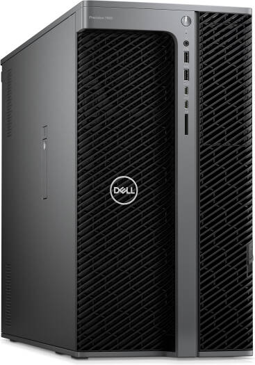 Dell Precision 7960 Tower Workstation Desktop – Intel Xeon W9-3575X, 128GB RAM, 2TB + 2TB SSD and 8TB HDD, Dual NVIDIA RTX 5880 Ada 48GB GPUs, English Keyboard with Mouse, Ubuntu Linux, Black