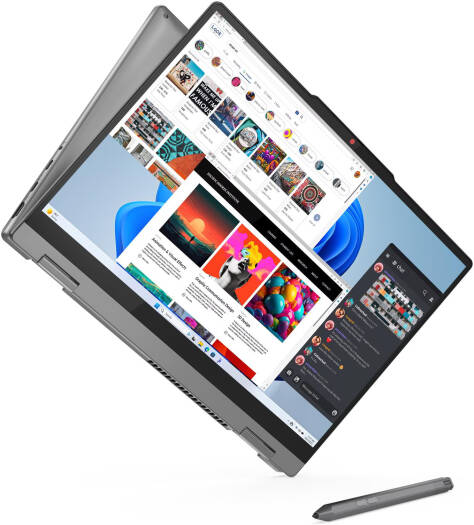Lenovo IdeaPad 5 2-in-1 14IRH9 Laptop, 14" WUXGA IPS Touch Display, Intel Core i5-13420H Processor, 16GB RAM, 512GB SSD, Intel UHD Integrated Graphics, English-Arabic Keyboard, Windows 11, Luna Grey