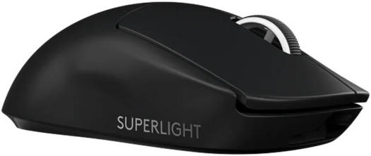 Logitech G Pro X Superlight Wireless Mouse – 2.4 GHz wireless connection, HERO optical sensor with 25,600 DPI, 40 G acceleration, up to 70 hours of battery life, 5 programmable buttons, compatible with Windows and Mac, in black.
