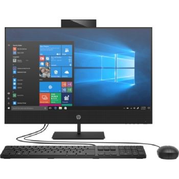 HP ProOne 400 G6 19.5" All-in-One FHD PC, featuring a 10th Gen Intel® Core™ i5-10500T processor, 8GB DDR4 RAM, and 1TB HDD storage, wired keyboard and mouse, and runs on Windows 10 Pro. Finished in sleek black. | Model: 1C7A7EA#ABV