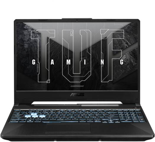 ASUS TUF Gaming A15 FA506NC Laptop, 15.6" FHD IPS 144Hz Display, AMD Ryzen 5 7535HS Processor, 16GB RAM, 512GB SSD, NVIDIA GeForce RTX 3050 4GB Graphics, English-Arabic Keyboard, Windows 11, Black.