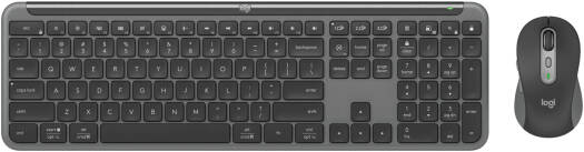 Logitech MK950 Signature Slim Wireless Keyboard and Mouse Combo, Full-Size Keyboard with Easy-Switch Keys and Indicator Lights, SmartWheel Precision Scrolling, Adjustable 400–4000 DPI, Graphite