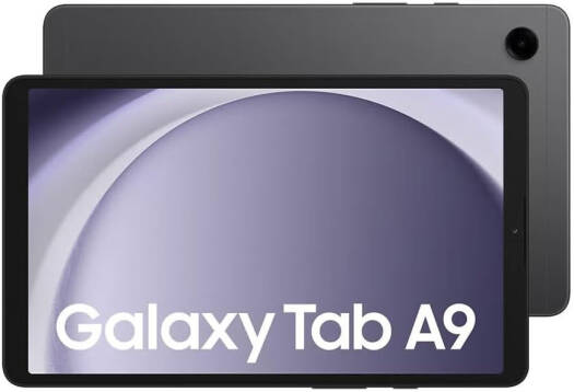 Samsung Galaxy Tab A9 WiFi with an 8.7" WXGA+ FHD TFT display, octa-core processor, 8GB RAM, 128GB storage, 5100mAh battery, running Android OS. UAE variant in Graphite.