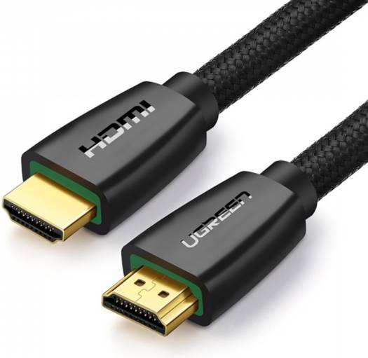 UGREEN 1M High-Speed HDMI 2.0 Cable, 18Gbps, 4K@60Hz – Connects HDMI Devices to UHD TVs, MacBook Pro, Nintendo Switch, Xbox, PS5/PS4, and Laptops, Black.