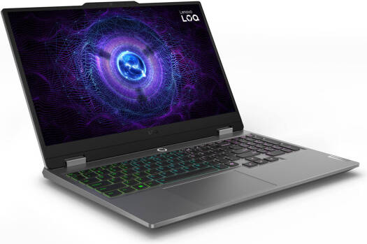 Lenovo LOQ 15IRX9 Gaming Laptop, 15.6" FHD IPS 144Hz Display, Intel Core i7-13650HX Processor, 24GB RAM, 512GB SSD, NVIDIA GeForce RTX 4050 6GB Graphics, English (UK) Keyboard, FreeDOS, Luna Grey