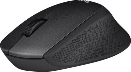 Logitech M330 Silent Plus Wireless Mouse with quiet clicks, 2.4GHz connection, 1000 DPI sensor, up to 10m range, single AA battery powered, Black.