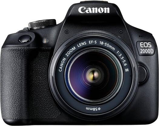 Canon EOS 2000D DSLR Camera Kit – includes EFS 18–55mm III lens.