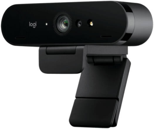 Logitech Brio 4K Ultra HD Webcam – HDR, 5x Digital Zoom, Adjustable Field of View, Dual Noise-Canceling Microphones, Windows Hello Support, and Privacy Shutter