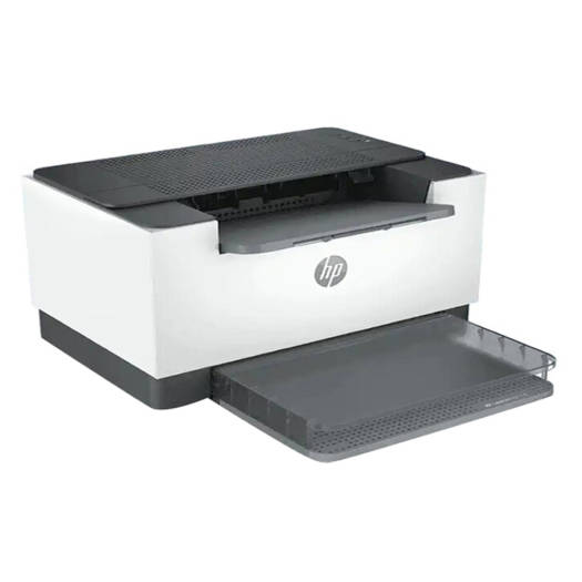 HP LaserJet M211d printer with automatic duplex printing, up to 29 ppm print speed, 150-sheet paper tray, USB connectivity, suitable for home or office use, and a monthly volume of 200–2000 pages. Finished in white and black.